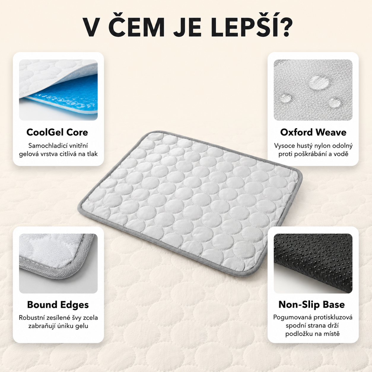 CoolMat™ Samochladicí podložka pro psy a kočky