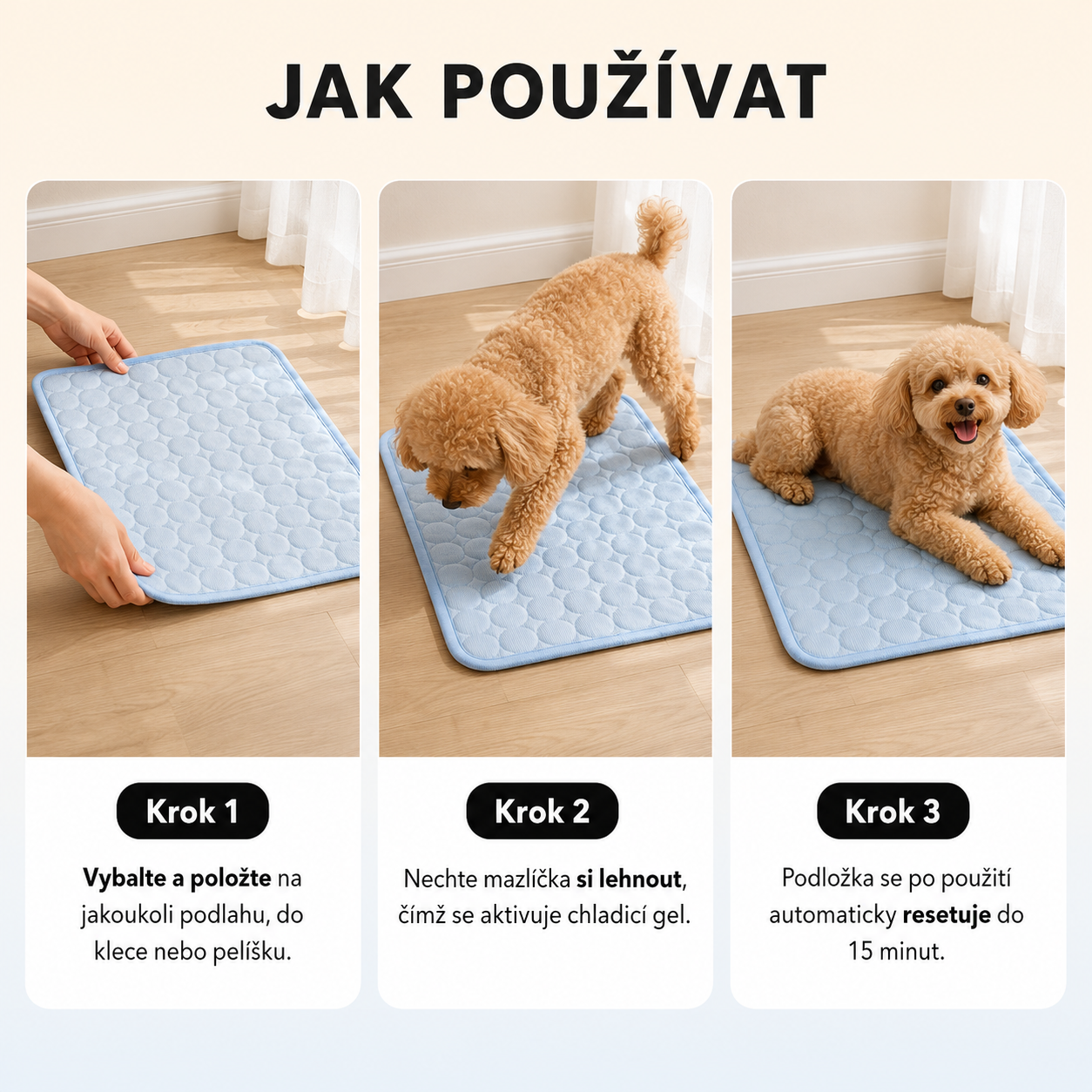 CoolMat™ Samochladicí podložka pro psy a kočky