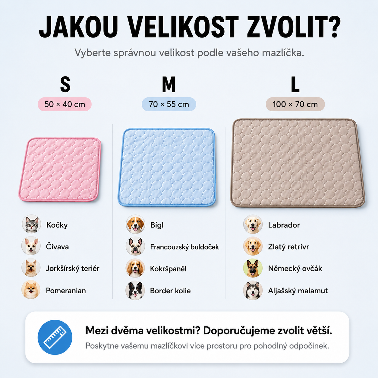 CoolMat™ Samochladicí podložka pro psy a kočky